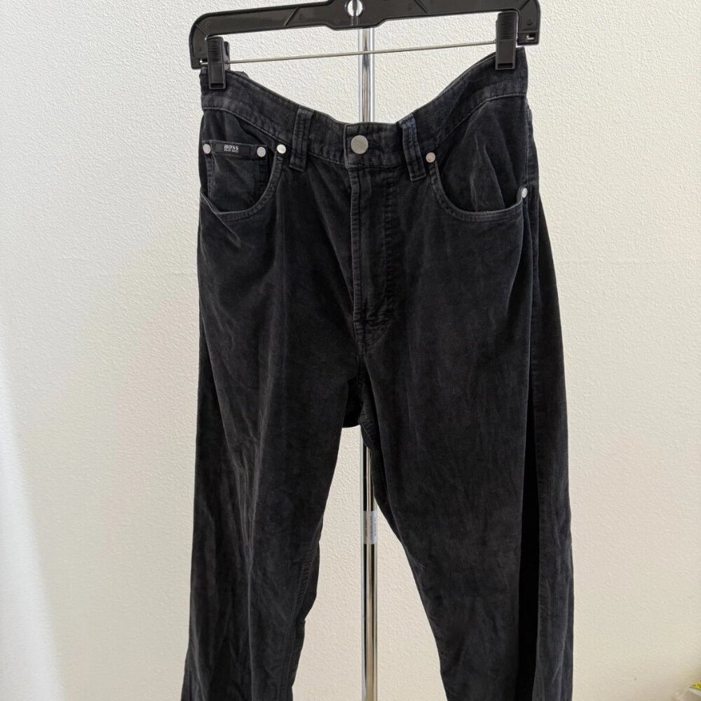Hugo Boss Alabama Black Flannel Jeans 30 x 29
